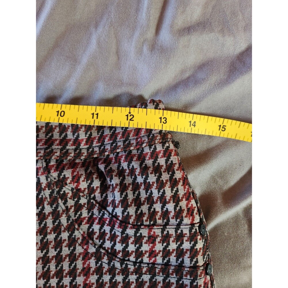 Sanctuary Red Black Houndstooth Pull On Grease Legging Size Small - Picture 5 of 6